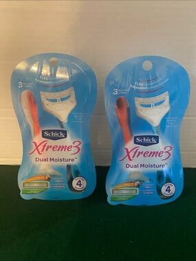 Lot of 2 Schick Xtreme 3 Dual Moisture  With Coconut oil  And Aloe